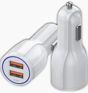 شاحن سيارة X-FAST ثنائي المنافذ USB